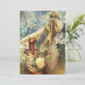 Alphonse Mucha Madonna van de uitnodigingen van Li (Staand voorkant)