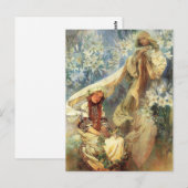 Alphonse Mucha Madonna van het Briefkaart van (Voorkant / Achterkant)