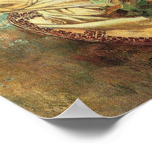 Alphonse Mucha Madonna van het Poster Lilies (Hoek)