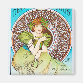 Alphonse Mucha Magneet (Voorkant)