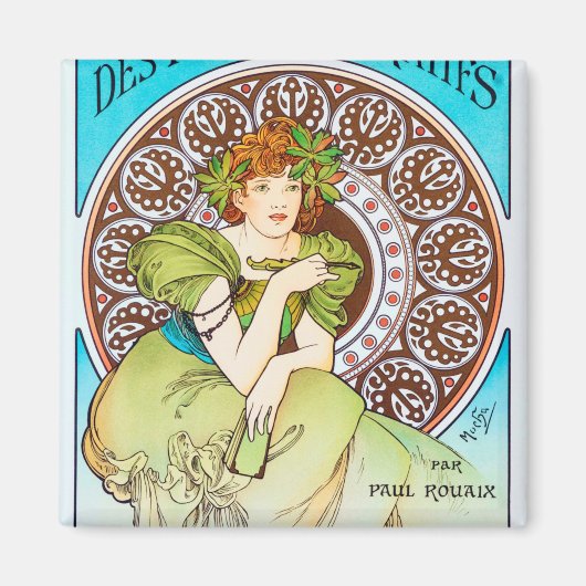 Alphonse Mucha Magneet (Voorkant)