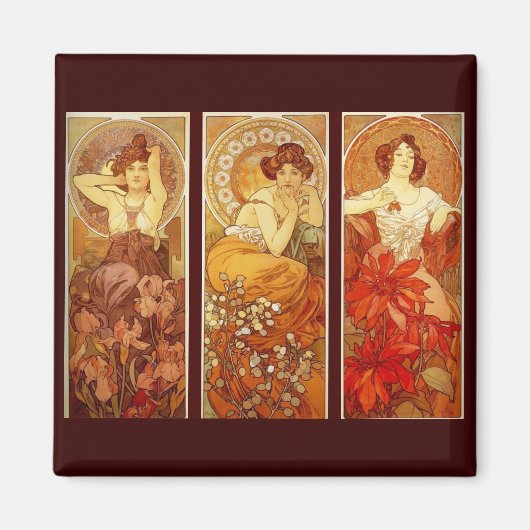 Alphonse Mucha Magneet (Voorkant)
