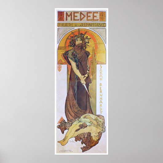 Alphonse Mucha. Medee, 1898 Poster (Voorkant)