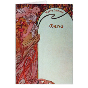 Alphonse Mucha Menu