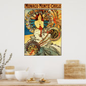 Alphonse Mucha - Monaco Monte Carlo Poster (Keuken)