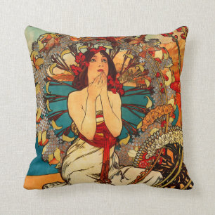 Alphonse Mucha Monte Carlo Pillow Kussen