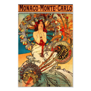 Alphonse Mucha Monte Carlo Print Foto Afdruk