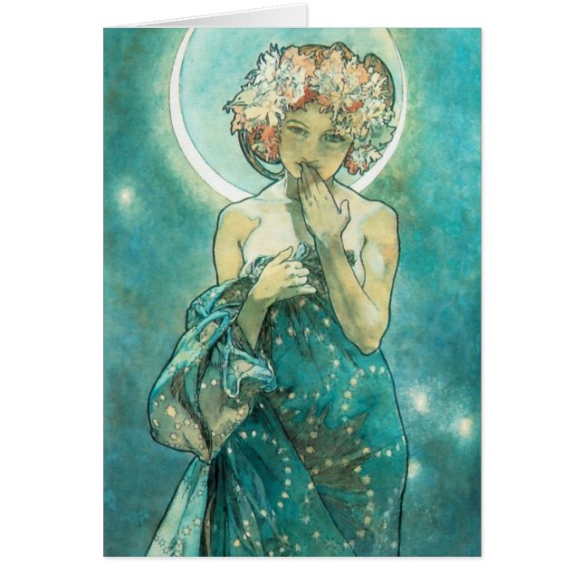 Alphonse Mucha Moonlight Clair de Lune Art Nouveau (Voorkant)