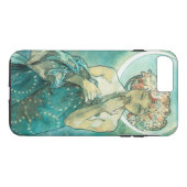 Alphonse Mucha Moonlight Clair de Lune Art Nouveau Case-Mate iPhone Case (Achterkant (Horizontaal))