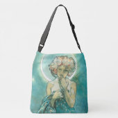 Alphonse Mucha Moonlight Clair de Lune Art Nouveau Crossbody Tas (Achterkant)
