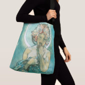 Alphonse Mucha Moonlight Clair de Lune Art Nouveau Crossbody Tas (Dichtbij)