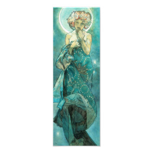 Alphonse Mucha Moonlight Clair de Lune Art Nouveau Foto Afdruk