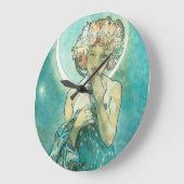 Alphonse Mucha Moonlight Clair de Lune Art Nouveau Grote Klok (Hoek)