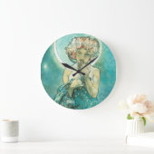 Alphonse Mucha Moonlight Clair de Lune Art Nouveau Grote Klok (Huis)