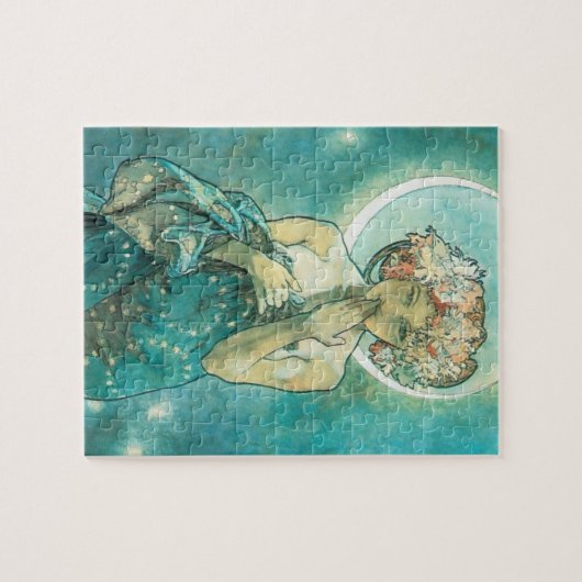 Alphonse Mucha Moonlight Clair de Lune Art Nouveau Legpuzzel (Horizontaal)