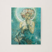 Alphonse Mucha Moonlight Clair de Lune Art Nouveau Legpuzzel (Verticaal)
