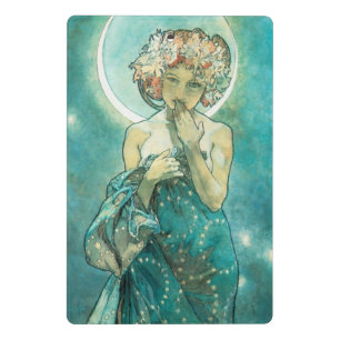 Alphonse Mucha Moonlight Clair de Lune Art Nouveau Mini Klembord