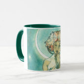 Alphonse Mucha Moonlight Clair de Lune Art Nouveau Mok (Voorkant links)