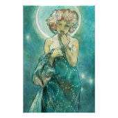 Alphonse Mucha Moonlight Clair de Lune Art Nouveau Poster (Voorkant)