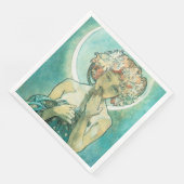 Alphonse Mucha Moonlight Clair de Lune Art Nouveau Servetten (Hoek)