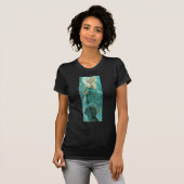 Alphonse Mucha Moonlight Clair de Lune Art Nouveau T-shirt (Voorkant volledig)