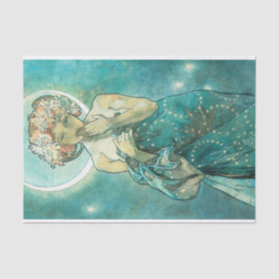 Alphonse Mucha Moonlight Clair de Lune Art Nouveau Tissuepapier
