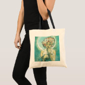 Alphonse Mucha Moonlight Clair de Lune Art Nouveau Tote Bag (Voorkant (product))
