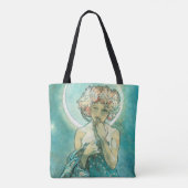 Alphonse Mucha Moonlight Clair de Lune Art Nouveau Tote Bag (Achterkant)