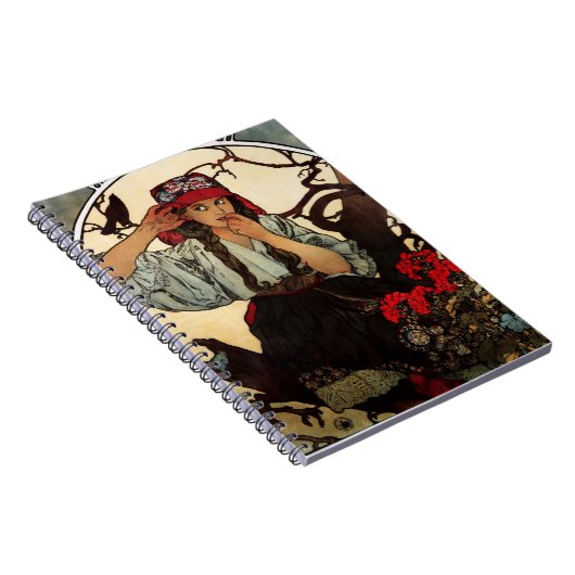 Alphonse Mucha Moraviair Teachers Choir Notebook Notitieboek (Rechterzijde)