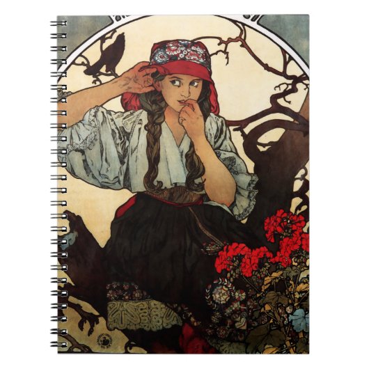 Alphonse Mucha Moraviair Teachers Choir Notebook Notitieboek (Voorkant)