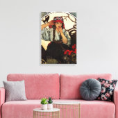 Alphonse Mucha Moravisch Canvas Poster (Insitu (Woonkamer))
