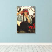 Alphonse Mucha Moravisch Canvas Poster (Insitu (Houten vloer))