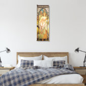 Alphonse Mucha, Morning Awakening Canvas Afdruk (Insitu (Slaapkamer))