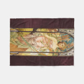 Alphonse Mucha, Morning Awakening Fleece Deken (Voorkant (Horizontaal))