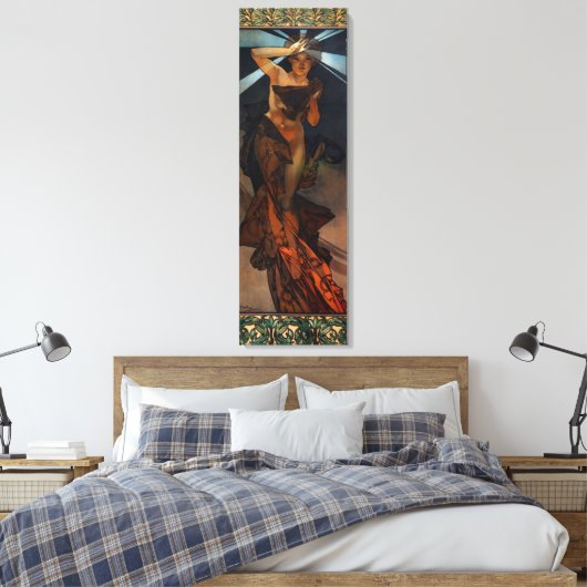 Alphonse Mucha Morning Star Canvas Poster (Insitu (Slaapkamer))