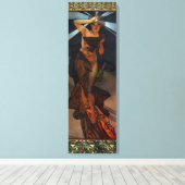 Alphonse Mucha Morning Star Canvas Poster Afdruk (Insitu (Houten vloer))