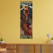 Alphonse Mucha Morning Star Canvas Poster Afdruk (Insitu (Woonkamer))