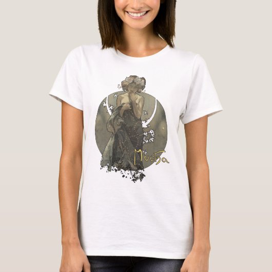 Alphonse Mucha - Morning star shirt (Voorkant)