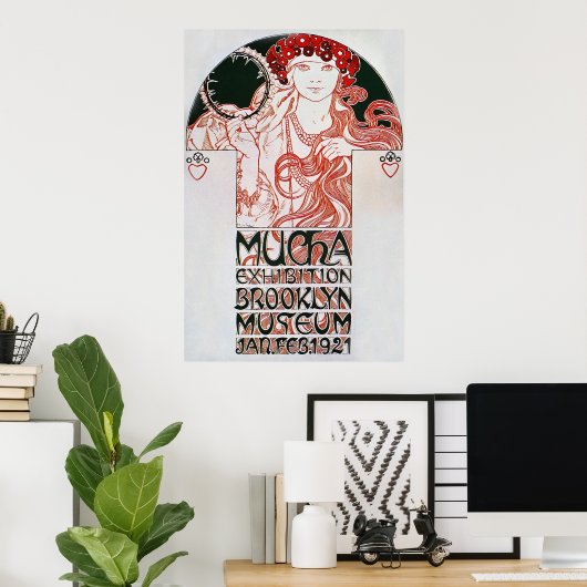 Alphonse Mucha. Mucha Exhibition 1921 Poster (Thuiskantoor)