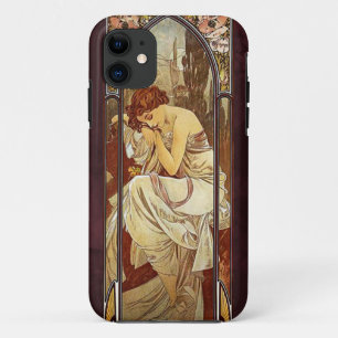 Alphonse Mucha, nachtrust iPhone 11 Hoesje