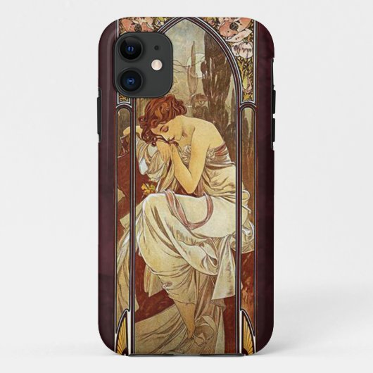 Alphonse Mucha, nachtrust Case-Mate iPhone Case (Achterkant)