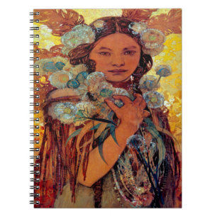 Alphonse Mucha - Native American Woman Notitieboek