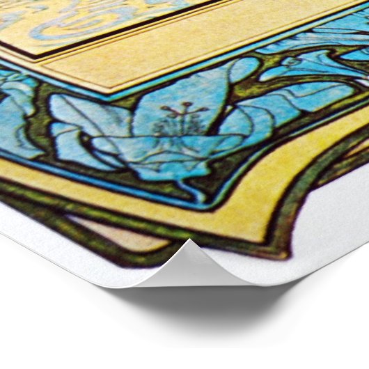 Alphonse Mucha. Nenuphar/Waterlily, 1898 Poster (Hoek)