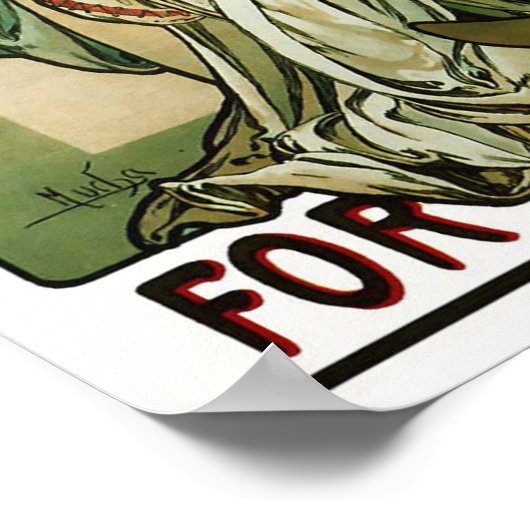 Alphonse Mucha Nestle's Food for Infants Poster (Hoek)