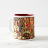 Alphonse Mucha Nouveau Lady Coffee Mok (Voorkant links)