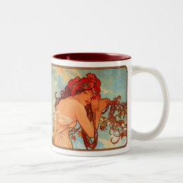 Alphonse Mucha Nouveau Summer Lady Coffee Cup Mok
