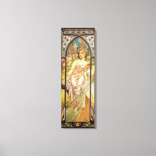 Alphonse Mucha, Ochtendontwaken Canvas Afdruk (Voorkant)