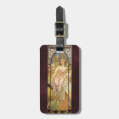 Alphonse Mucha, Ochtendontwaking Bagagelabel (Voorkant verticaal)
