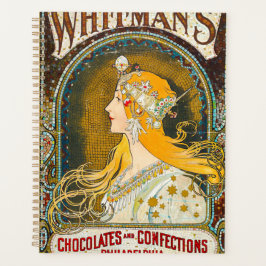 Alphonse Mucha Oude Whitman's-advertentie Planner