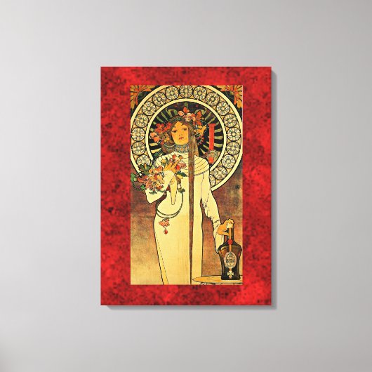 Alphonse Mucha over de trappistine Canvas Afdruk (Voorkant)